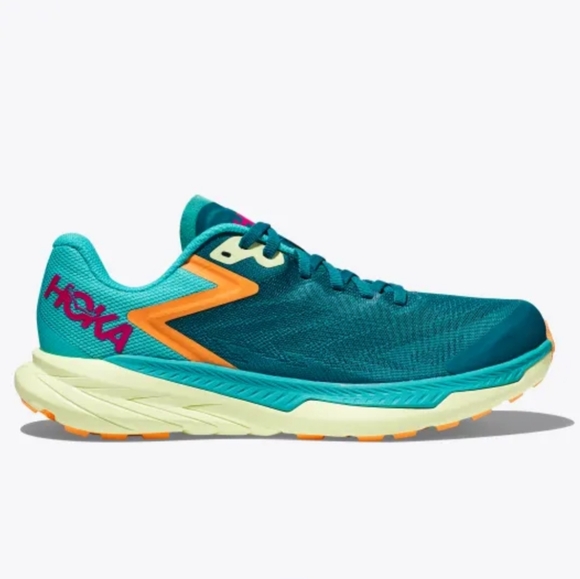 Hoka One One Zinal Running Shoes Mens 1119399 DLCR Blue Green Orange Siz… - Picture 1 of 9